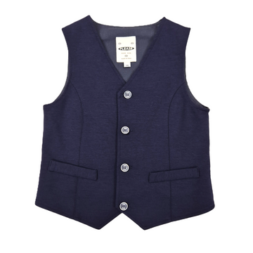 Gilet bimbo in cotone stretch