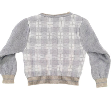 Maglia Bambina pura lana a quadri