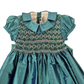 Abito cerimonia Bimba in shantung con punto smock