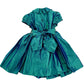 Abito cerimonia Bimba in shantung con punto smock