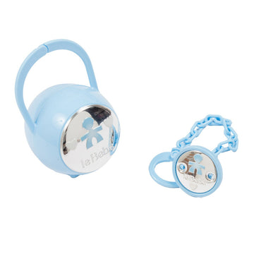 Portaciuccio con catenina Duo argento