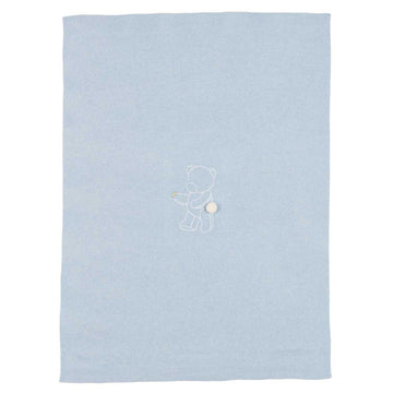 Copertina misto cashmere ricamo 