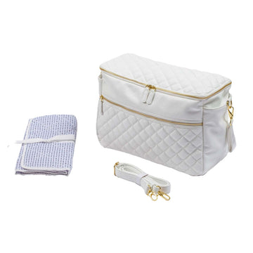 Borsa Baule neonati ecopelle trapuntato