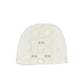 Cappellino neonata in ciniglia rose