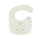 Bavetta neonata in cotone con rose