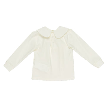 T-shirt Bimba jersey collo ricamo Teddy