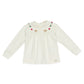 T-shirt Bimba jersey collo ricamo Teddy