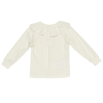 T-shirt Bimba jersey collo arricciato