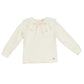 T-shirt Bimba jersey collo arricciato