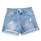 Shorts Girl vintage con frange