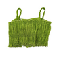 Top GIRL con rouches e tulle