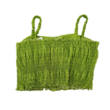 Top GIRL con rouches e tulle