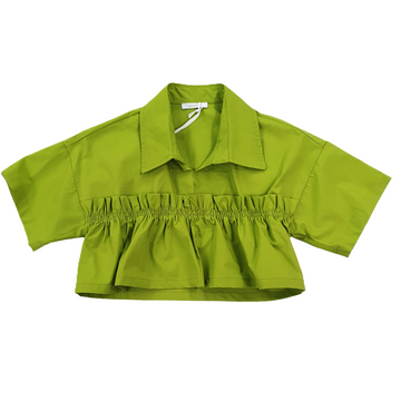 Camicia girl corta con rouches
