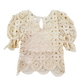 Blusa Girl in filo cotone ricamato Lù Lù