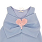 Abito girl smanicato con fiocco