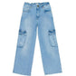 Jeans Girl con tasconi cargo