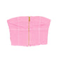 Top bimba in cotone denim