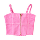 Top bimba in cotone denim