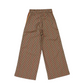 Pantalone Girl lungo in Check con banda