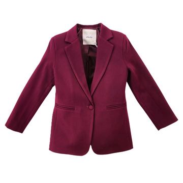 Giacca Girl un bottone bordeaux