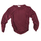 T-shirt Girl girocollo con arricciatura