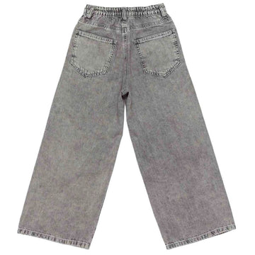 Jeans Girl denim con strass