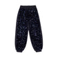 Pantalone girl in velluto con paillettes