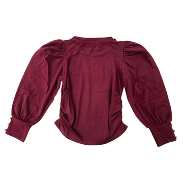 T-shirt Girl collo con strass