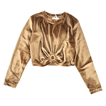T-shirt Gir in velluto raso