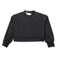 Felpa corta Girl girocollo  con strass