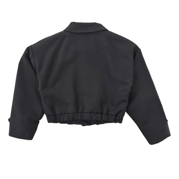 Giubbino Girl Bomber con fiori