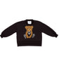 Felpa Girl Baggy con Teddy in strass