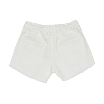 Shorts Girl cotone denim con strass