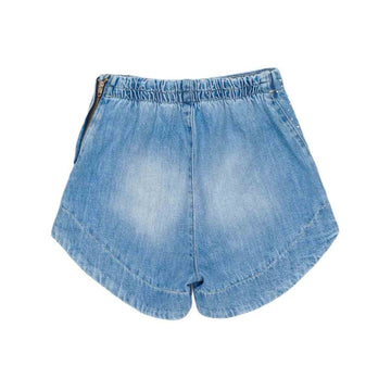 Shorts Girl denim con strass