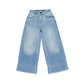 Jeans Girl Wide Leg con strass