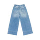 Jeans Girl Wide Leg con strass
