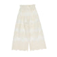 Pantalone Girl in georgette ricamato