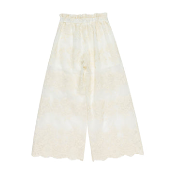 Pantalone Girl in georgette ricamato