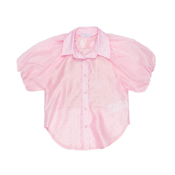 Camicia Girl con top e strass
