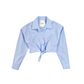 Camicia Girl corta con strass
