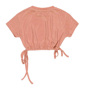 T-shirt corta Girl in lurex