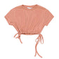 T-shirt corta Girl in lurex