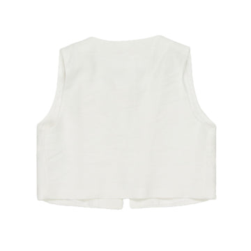 Gilet Girl con bottoni fantasia