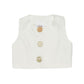 Gilet Girl con bottoni fantasia