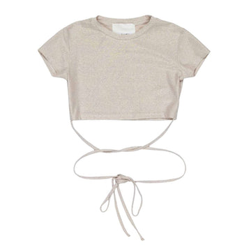 T-shirt Girl corta lurex