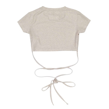 T-shirt Girl corta lurex
