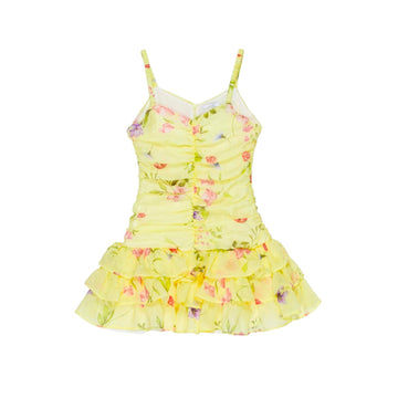Abito Girl Drap e balze