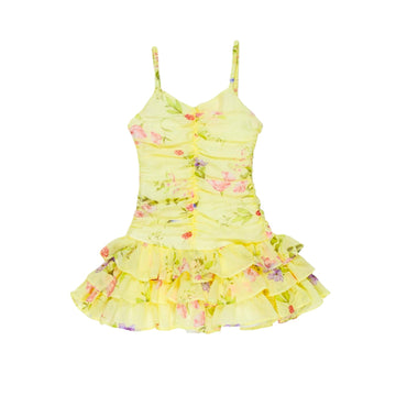 Abito Girl Drap e balze