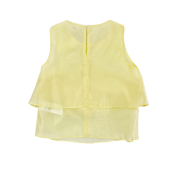 Top Girl in organza con balze