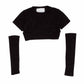 T-shirt Bambina lurex con manicotti